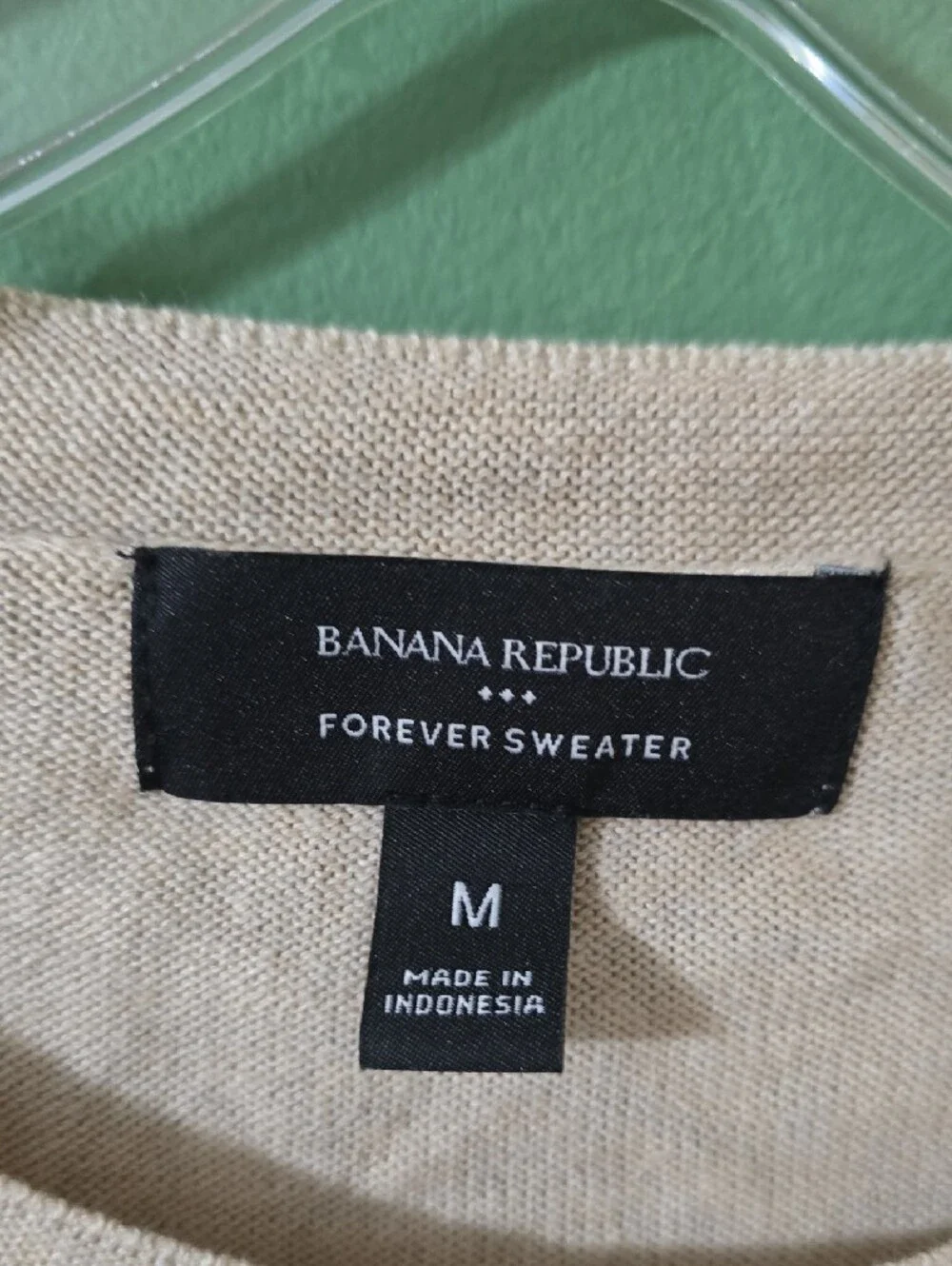 Banana Republic Light Beige Crewneck Sweater